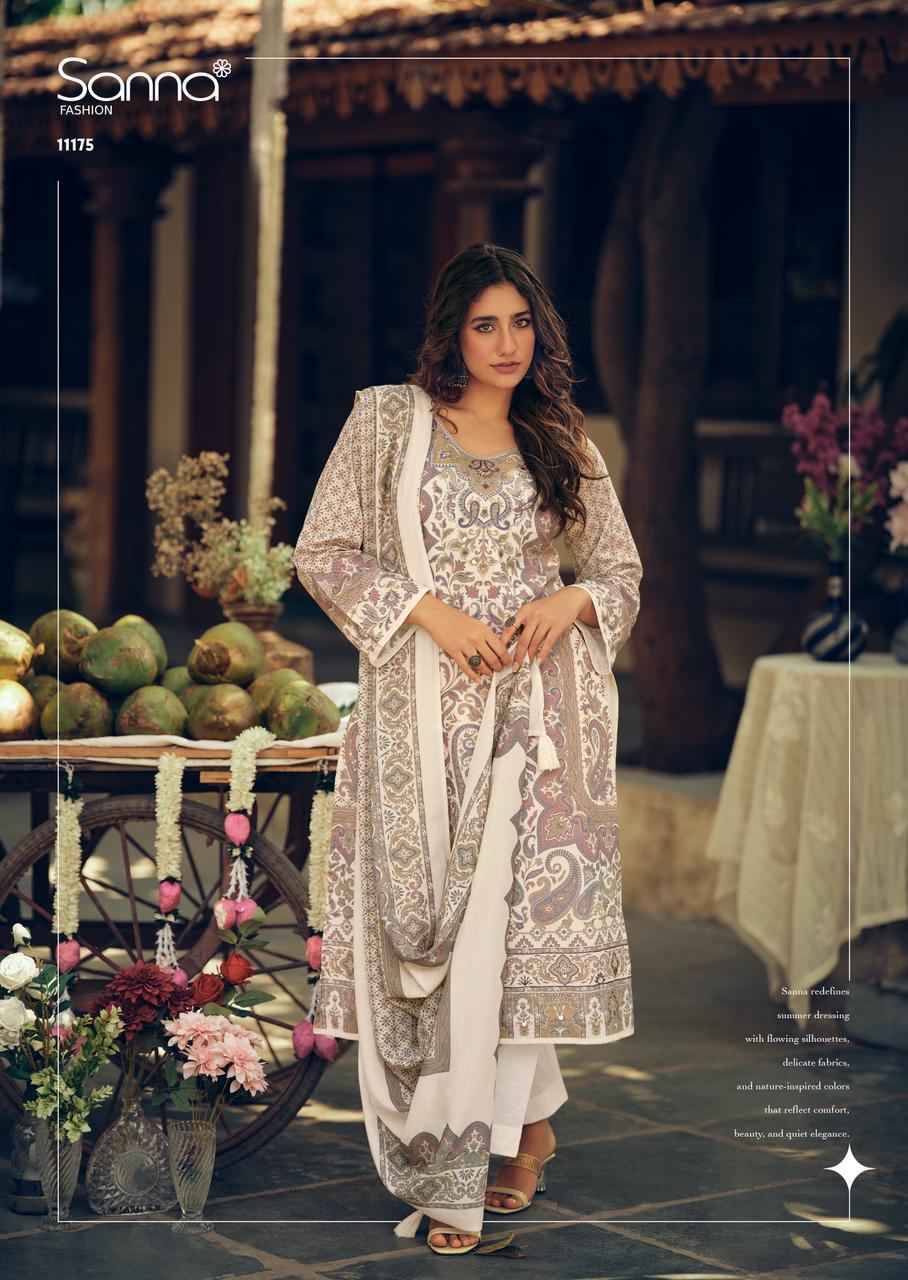 Tropical stories By SANNA FASHION 11173 to 11178 Series BEAUTIFUL STYLISH SUITS FANCY COLORFUL CASUAL WEAR & ETHNIC WEAR & READY TO WEAR Pure Milanz cotton Digital print DRESSES AT WHOLESALE PRICE